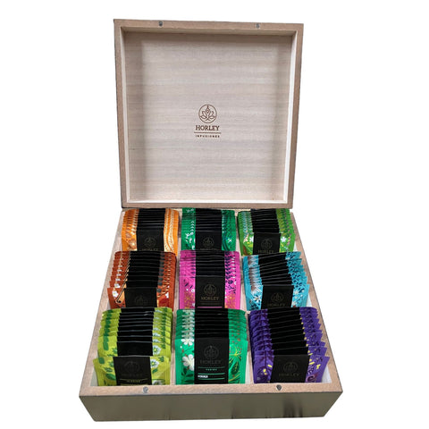 Horley Caja de Madera con surtido de 90 sobres