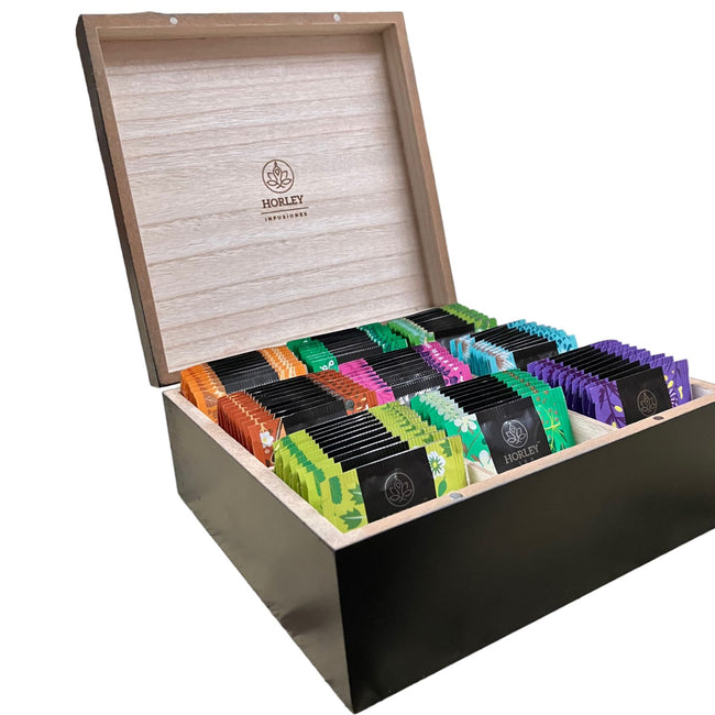 Horley Caja de Madera con surtido de 90 sobres