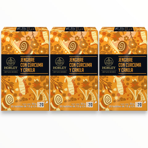 Horley Infusión de Jengibre con Cúrcuma y Canela
