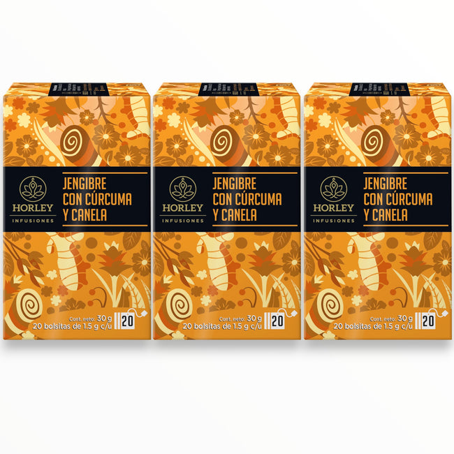 Horley Infusión de Jengibre con Cúrcuma y Canela