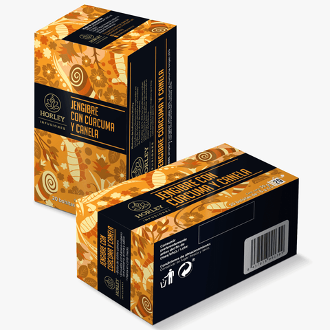 Horley Infusión de Jengibre con Cúrcuma y Canela