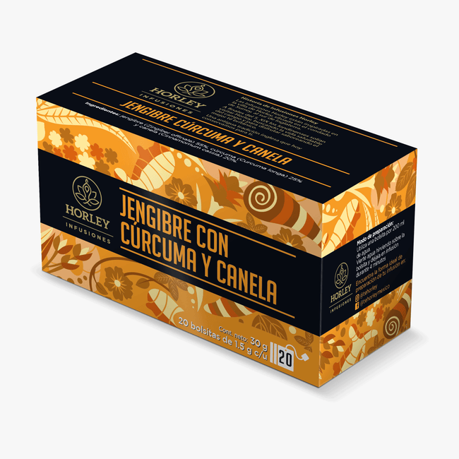 Horley Infusión de Jengibre con Cúrcuma y Canela