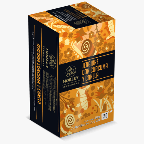 Horley Infusión de Jengibre con Cúrcuma y Canela