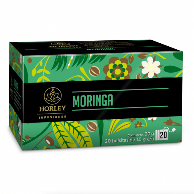 Horley Infusión de Moringa 100% 3 Cajitas de 20 Sobres C/U