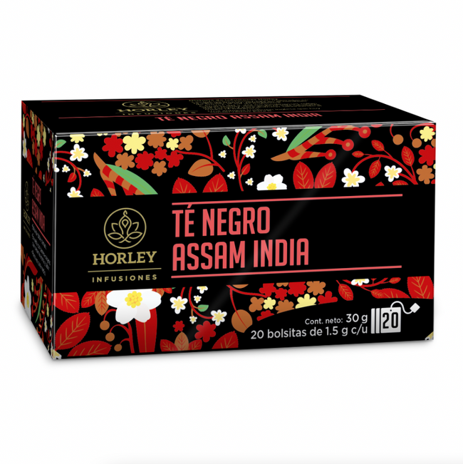 Horley Té Negro Assam India - 3 cajitas de 20 sobres