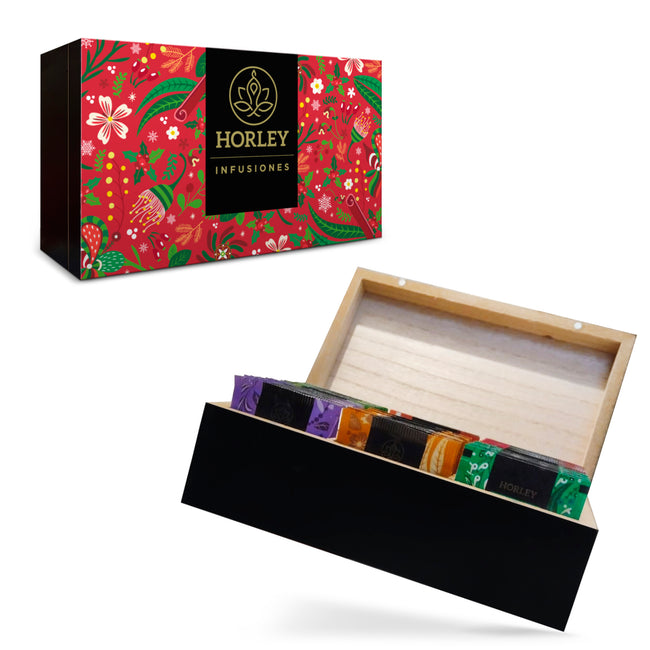 Horley Caja de madera edición especial Roja con Surtido 60 sobres