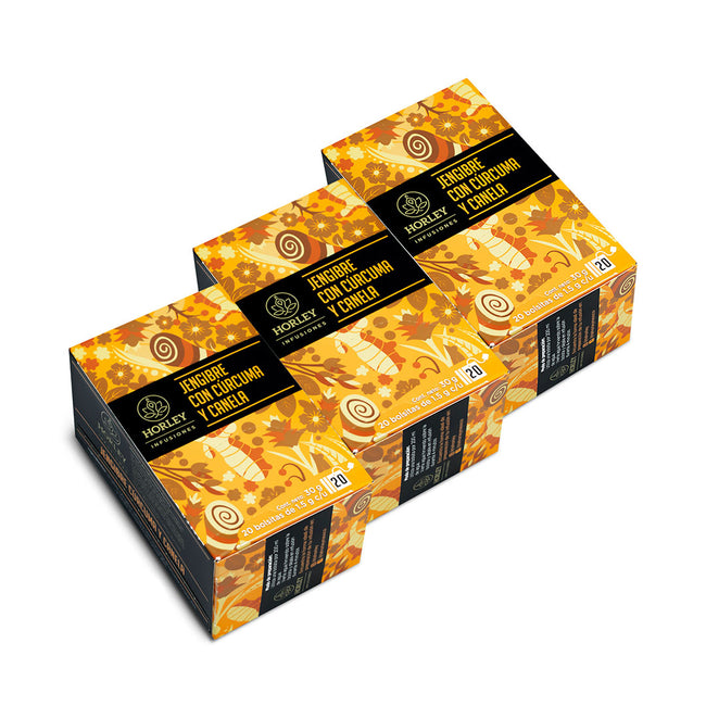 Horley Infusión de Jengibre con Cúrcuma y Canela