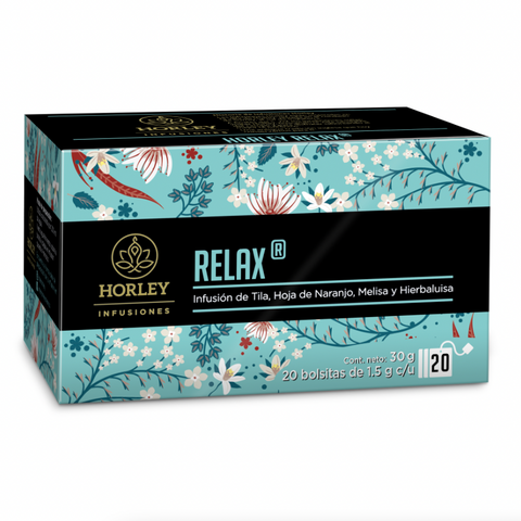 Horley RELAX infusión de Tila, Hola de Naranjo, Melisa y Hirebaluisa - 3 cajitas de 20 sobres