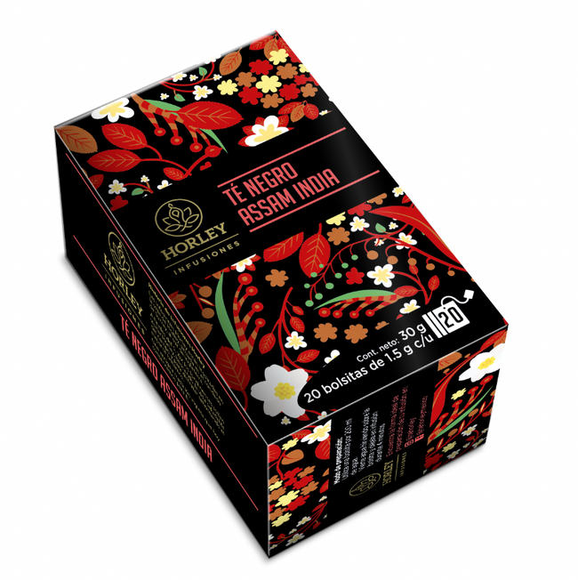 Horley Té Negro Assam India - 3 cajitas de 20 sobres